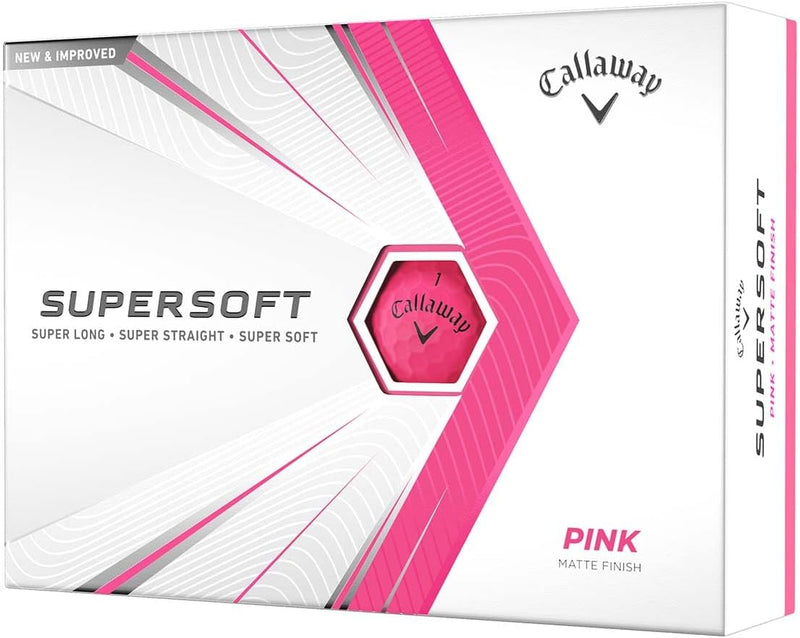 Callaway Golf Supersoft Matt Golfbälle 2021 Supersoft Matt Rosa, Supersoft Matt Rosa