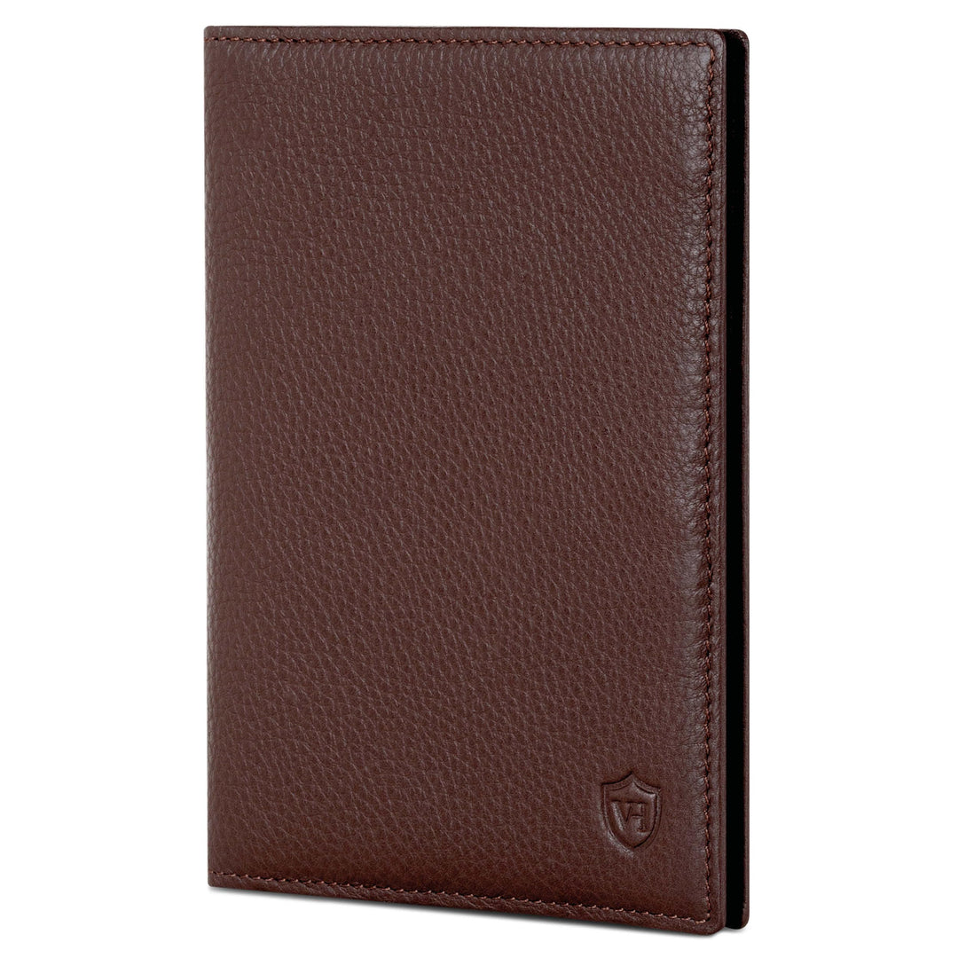 VON HEESEN® Reisepasshülle Leder Etui mit RFID-Schutz - Passhülle Passport Reisepass Mappe Hülle Org