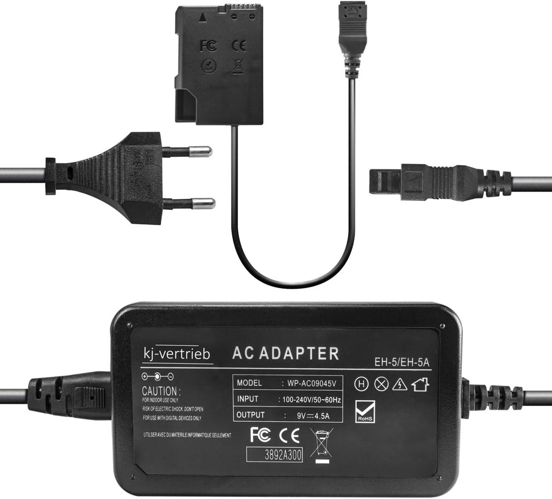 kj-vertrieb Netzteil mit Akkuadapter EP-5A für Nikon EH-5-9V 4,5A EH-5 + EP-5A, EH-5 + EP-5A
