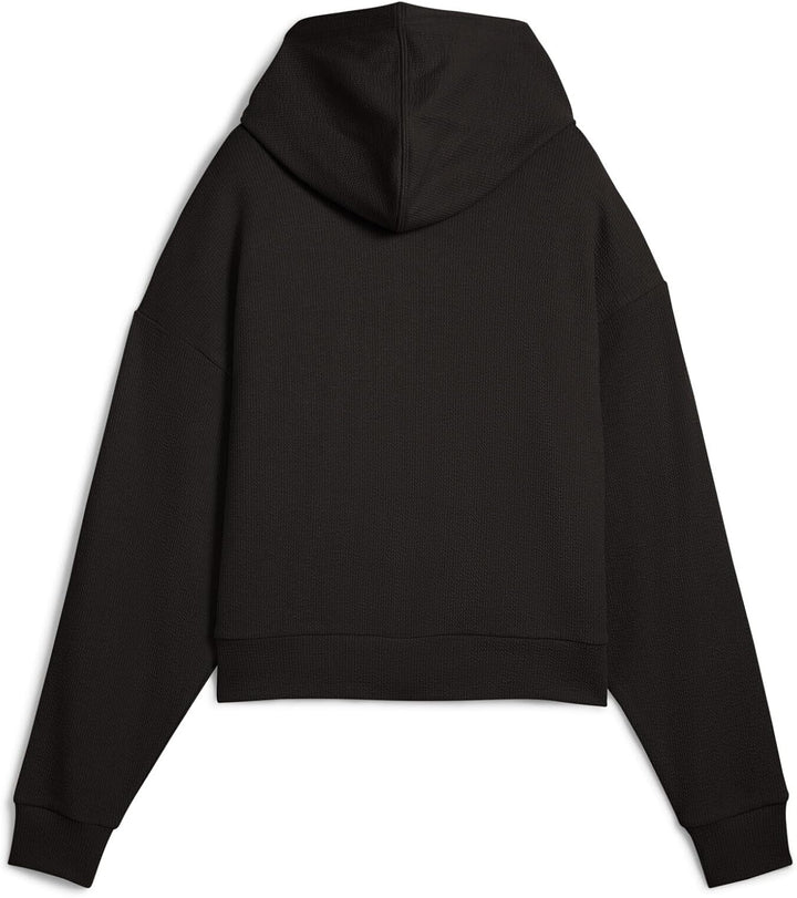 Puma Mädchen Her Comfort Crop Full-Zip Hoodie Hooded Sweatshirt (1er Pack) M Puma Black, M Puma Blac