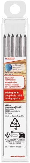 edding 850 Permanentmarker - schwarz - 5 Stifte - Keil-Spitze 5-15 mm - für breite Markierungen - wa