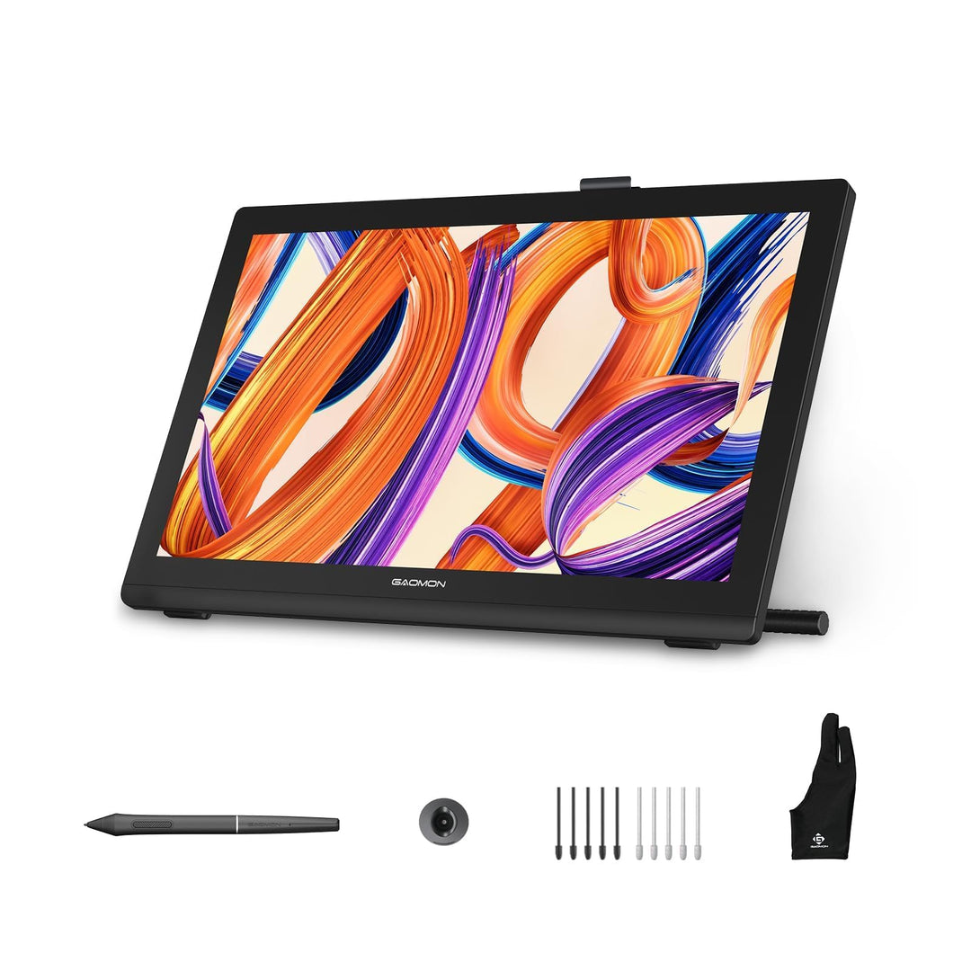 GAOMON Pro 19 Grafiktablett mit Display, G-Pro Stift mit 16384 Druckstufen,18,4 Zoll 4K UHD Immersiv