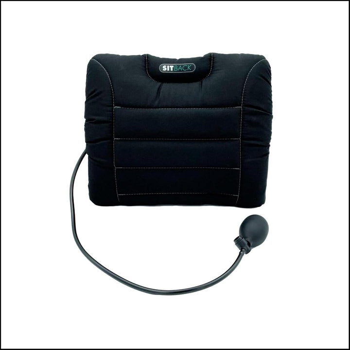Sitback Air Universales Rückenstützkissen, aufblasbar, für Autositze, Bürostühle, Sofa, (Stoff schwa