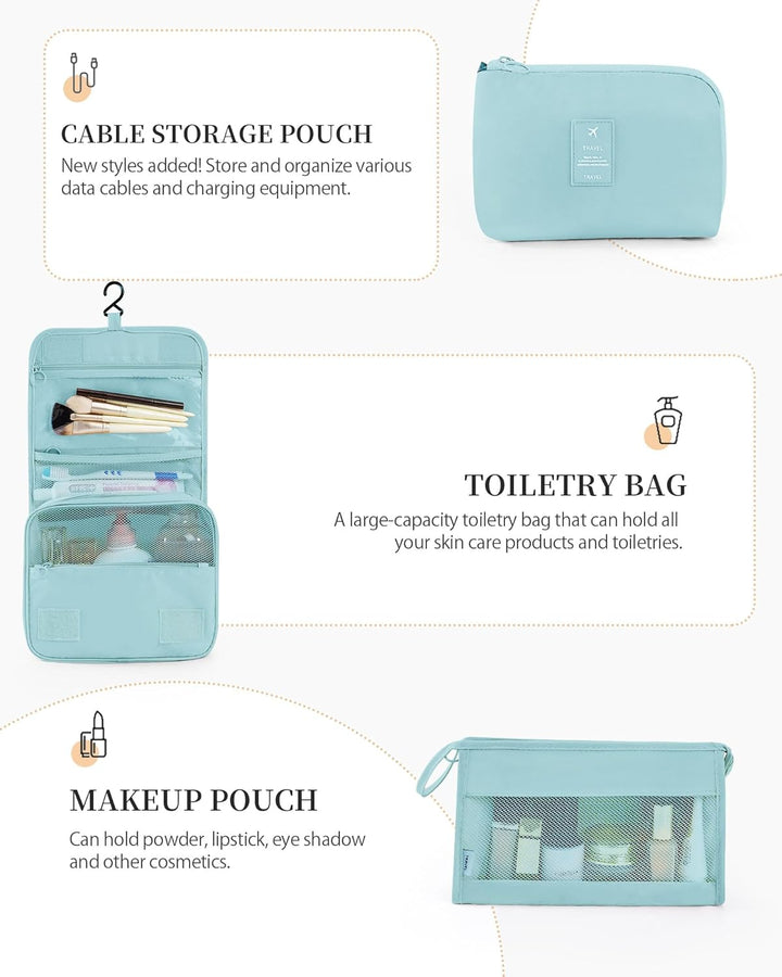 Anjing Koffer Organizer 11-teilig, Packing Cubes, leichte Reisegepäck-Organizer, platzsparend, wasse