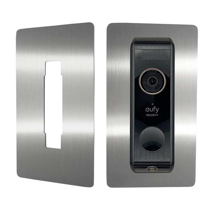Edelstahl Blende für Eufy Videotürklingel/Video Doorbell, E340, 2K HD, S330, Slim - Robuste Halterun