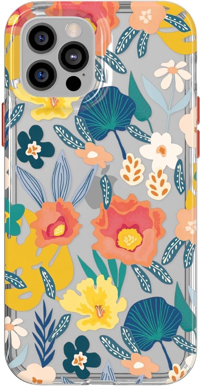 tech21 Evo Art Botanischer Garten für iPhone 12/12 Pro - Schutzhülle mit 10 Fuss Multi-Drop-Schutz u