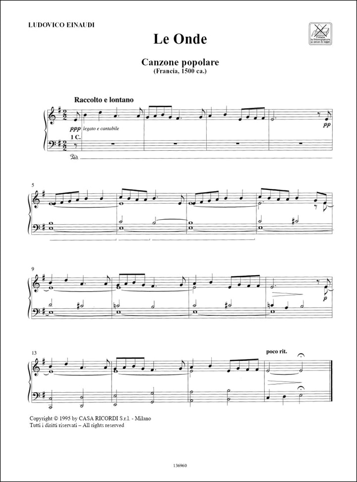 Onde (Le) - Piano, Taschenbuch
