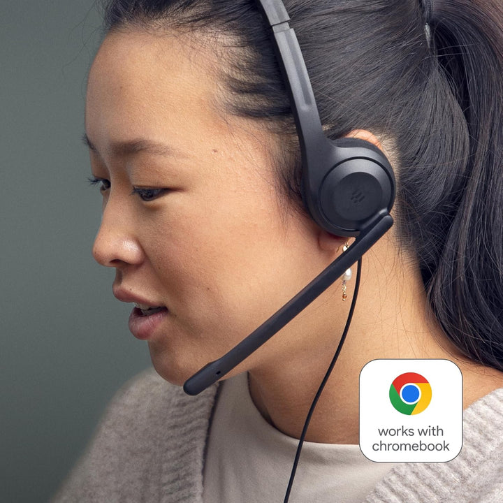 EPOS C1 Business USB-C Headset mit Mikrofon, Chrome-Zertifiziert, Kopfhörer mit Kabel, rauschunterdr
