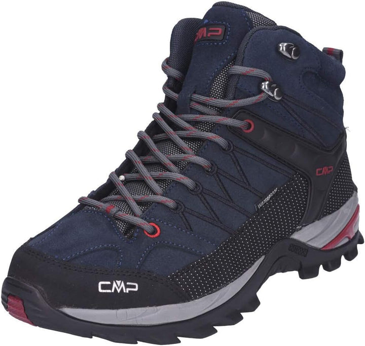 CMP Herren Rigel Mid Shoe Wp Trekking-& Wanderstiefel 39 EU Asphalt Syrah, 39 EU Asphalt Syrah