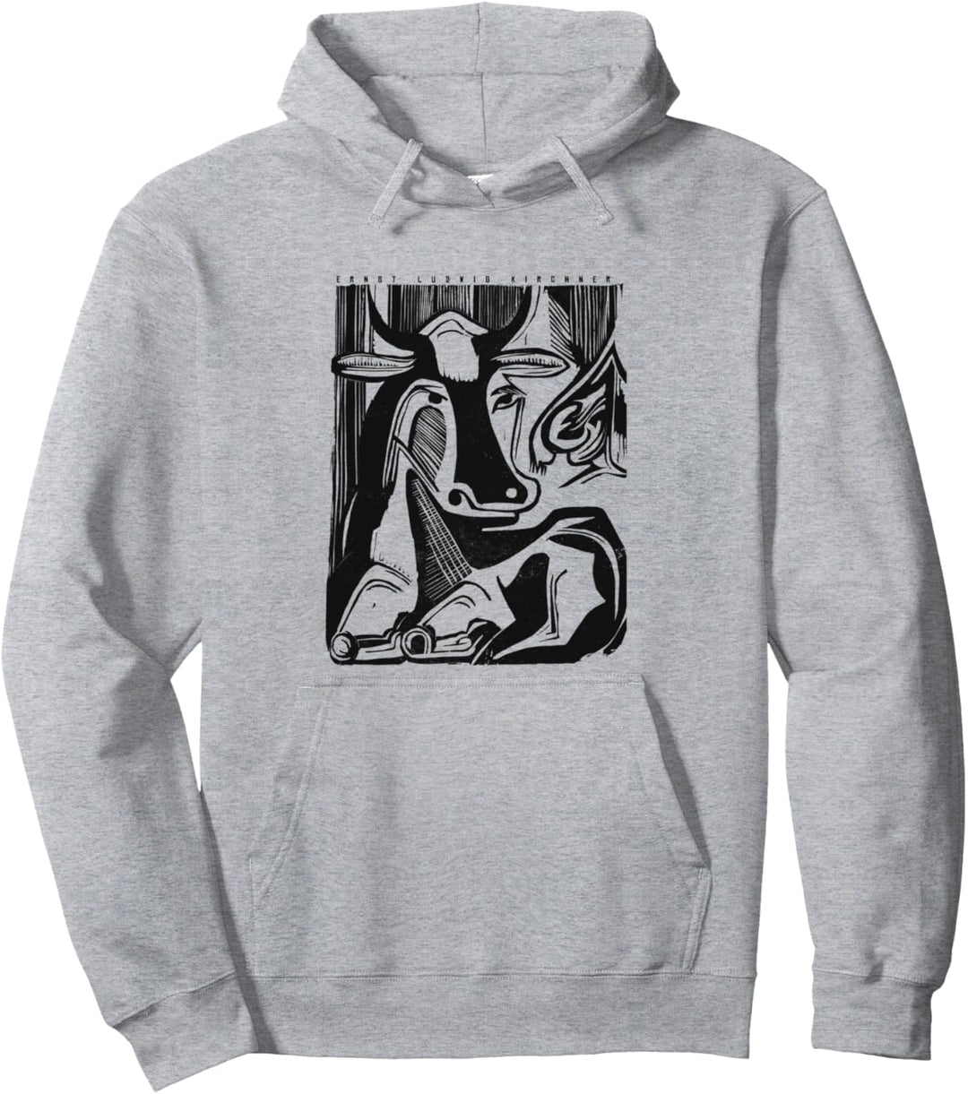 Ernst Ludwig Kirchner Expressionismus Grosse Liegende Kuh Pullover Hoodie