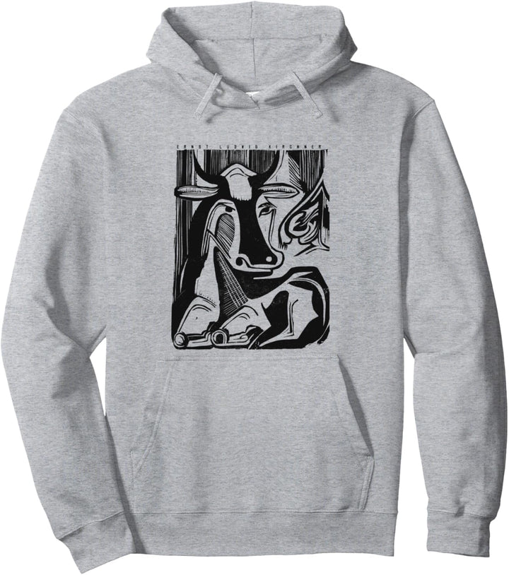 Ernst Ludwig Kirchner Expressionismus Grosse Liegende Kuh Pullover Hoodie
