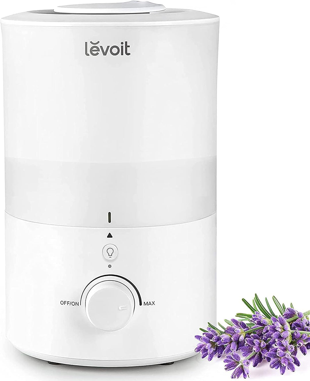 LEVOIT Top-Fill Luftbefeuchter 3L mit Nachtlicht, Spülmaschinenfest, 360° Drehbare Dampfdüsen, 25 St