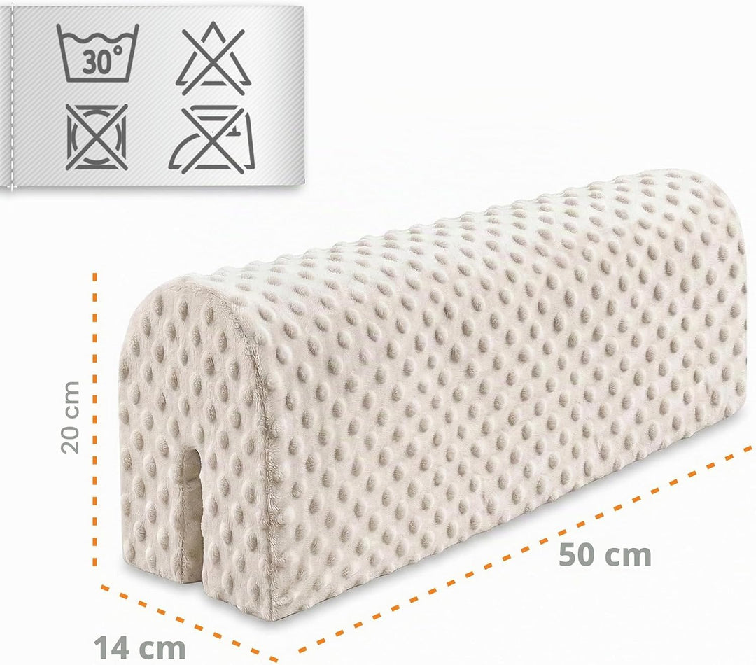Bettkantenschutz für Kinderbetten Minky 50 cm - Schutz für Bettrahmen Baby Bett rausfallschutz für b