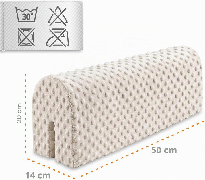 Bettkantenschutz für Kinderbetten Minky 50 cm - Schutz für Bettrahmen Baby Bett rausfallschutz für b