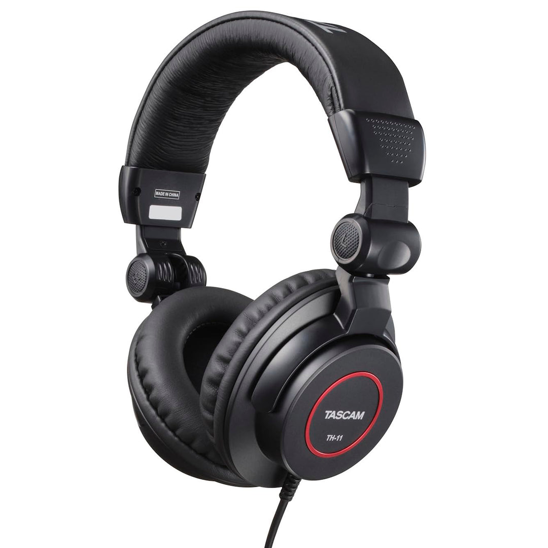 TASCAM TH-11 Studio-Kopfhörer schwarz/rot, schwarz/rot