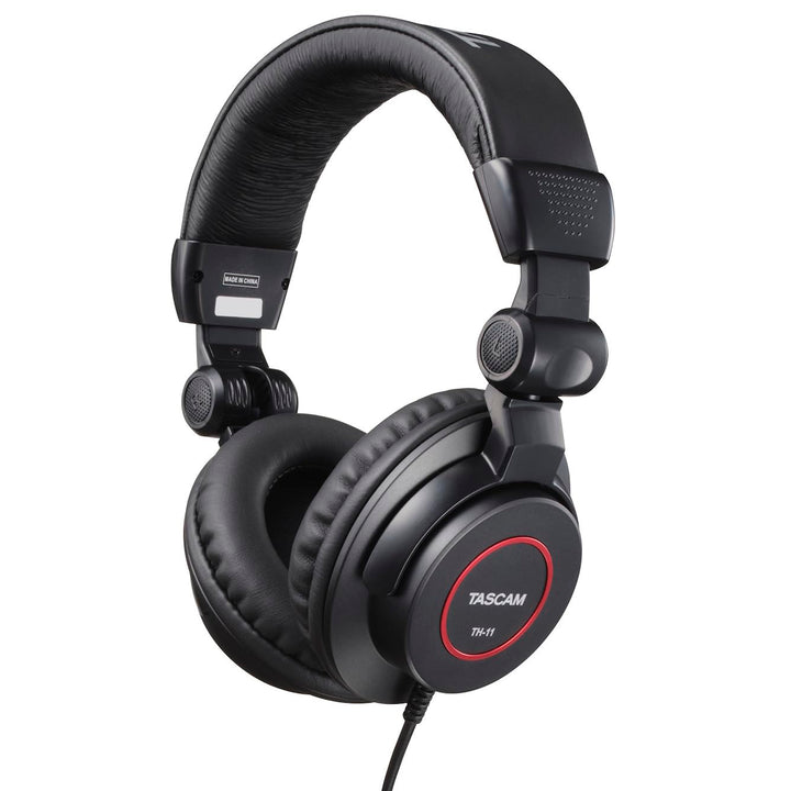 TASCAM TH-11 Studio-Kopfhörer schwarz/rot, schwarz/rot