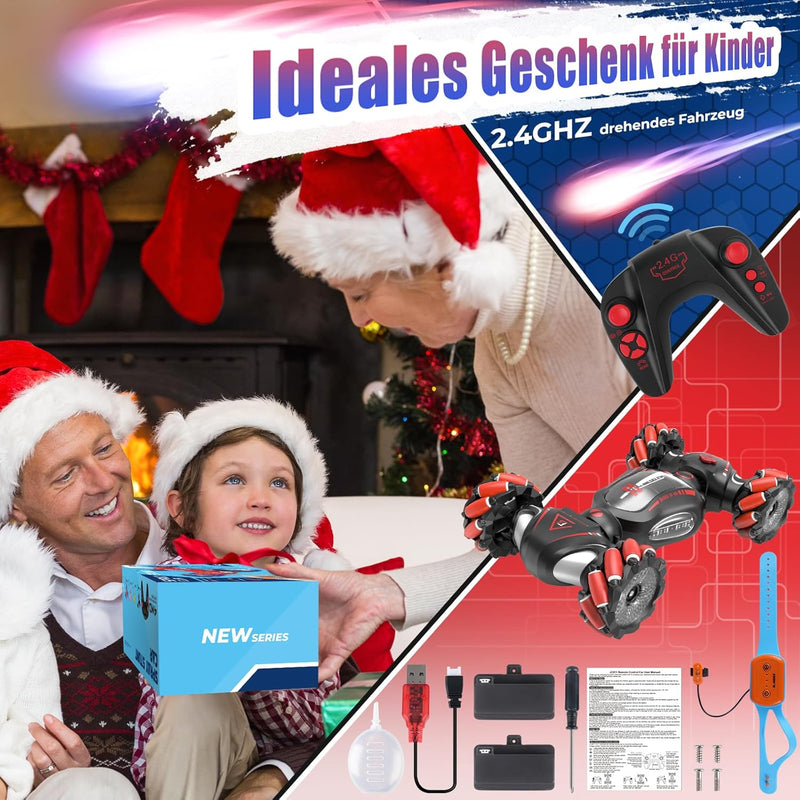 Fosgoit Ferngesteuertes Auto Spielzeug Weihnachten Geschenk Junge Kinder 6 7 8 9 10 Jahre 1:18 Ferng