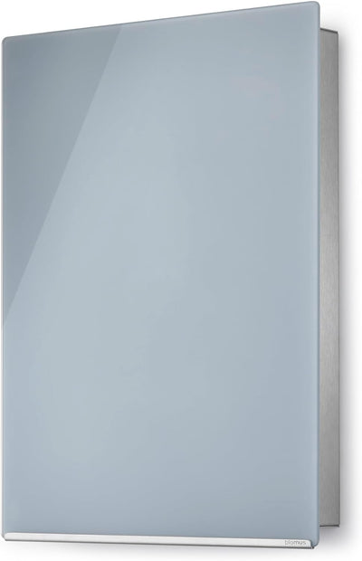 blomus -VELIO- Schlüsselkasten / Glasmagnettafel in trendigem Grau, hochwertige Verarbeitung, 14 Sch