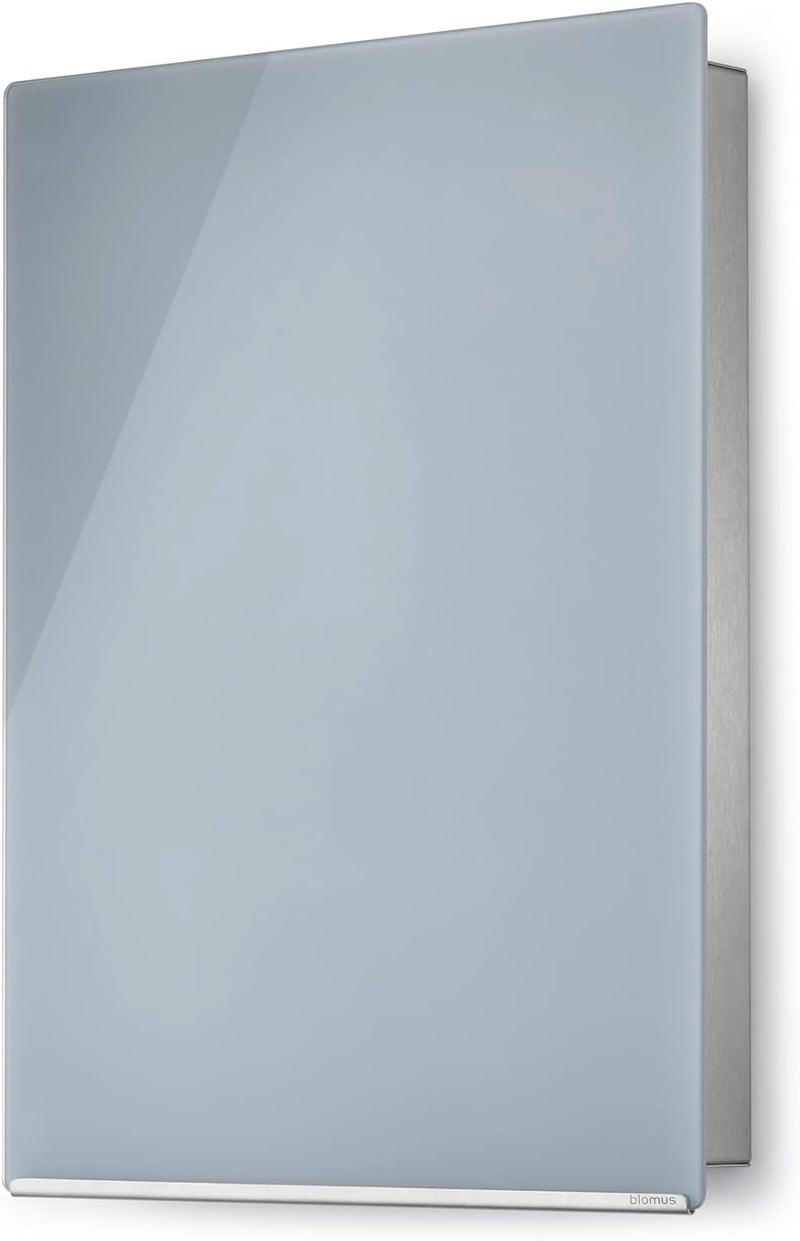 blomus -VELIO- Schlüsselkasten / Glasmagnettafel in trendigem Grau, hochwertige Verarbeitung, 14 Sch