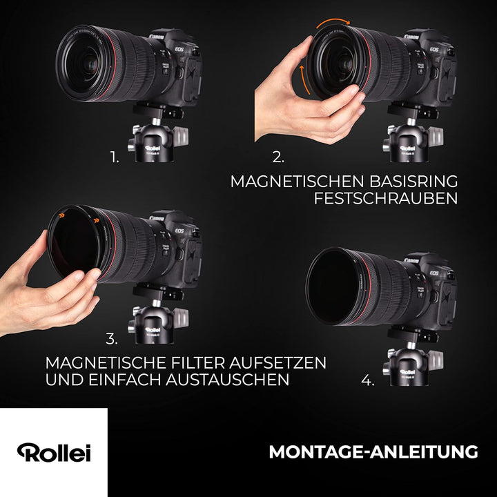 Rollei F:X Pro Magnetischer Graufilter ND-32000 (15 Stopps) MK II 62mm, super kratzfester magnetisch