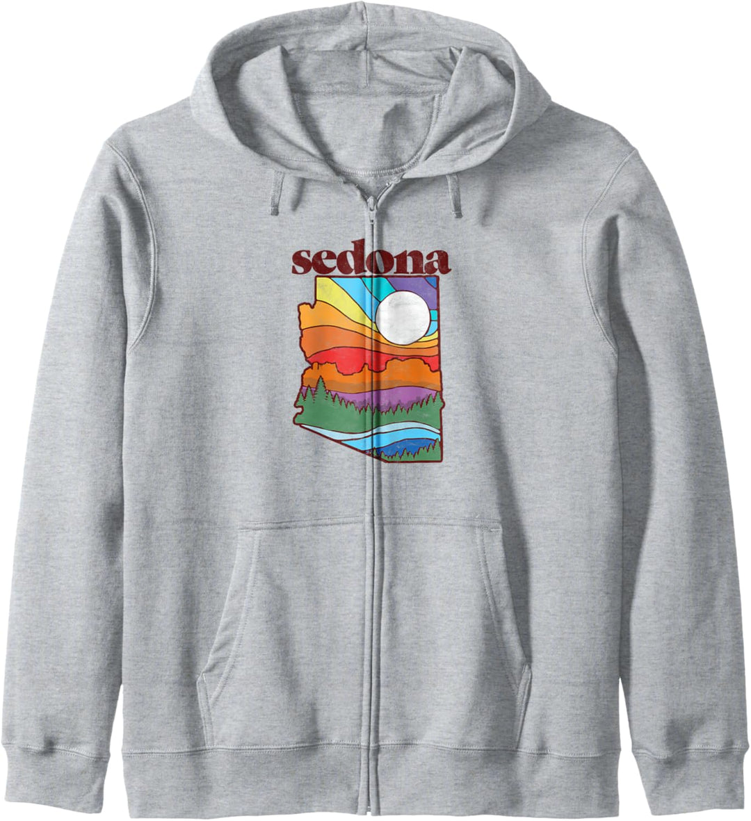 Sedona Arizona Vintage Nature Design Outdoor Graphic Kapuzenjacke