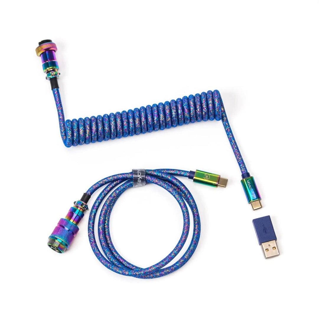 Key RB Premium Coiled Cable Blue Cab-6