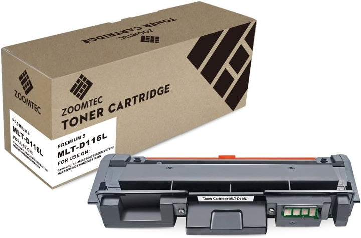 ZOOMTEC Tonerkartusche MLT-D116L D116L für Samsung SL-M2625 SL-M2626 SL-M2825 SL-M2826 SL-M2875 SL-M