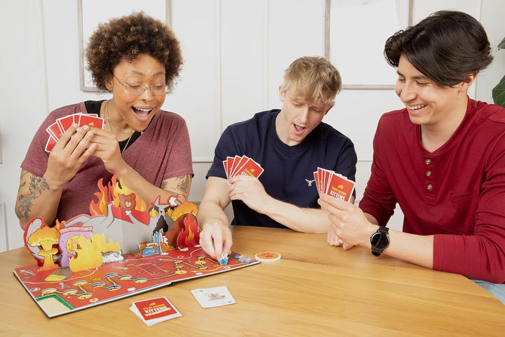 Exploding Kittens, Exploding Kittens: Das Brettspiel, Partyspiel, 2-6 Spieler, ab 7+ Jahren, 20 Minu