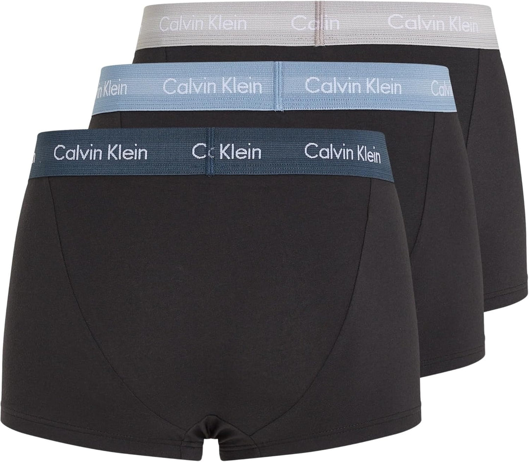 Calvin Klein Herren Low Rise Trunk S Black (B- Ink, Ash, Troposphere), S Black (B- Ink, Ash, Troposp