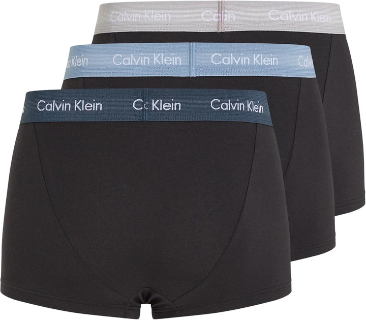 Calvin Klein Herren Low Rise Trunk S Black (B- Ink, Ash, Troposphere), S Black (B- Ink, Ash, Troposp