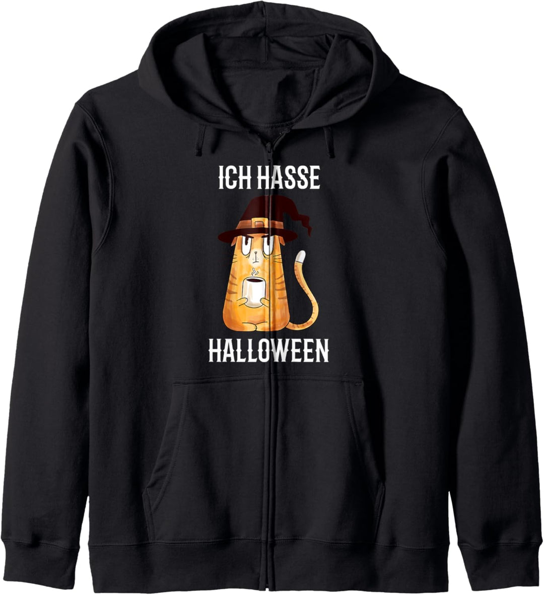 Ich hasse Halloween Anti Katze Kapuzenjacke