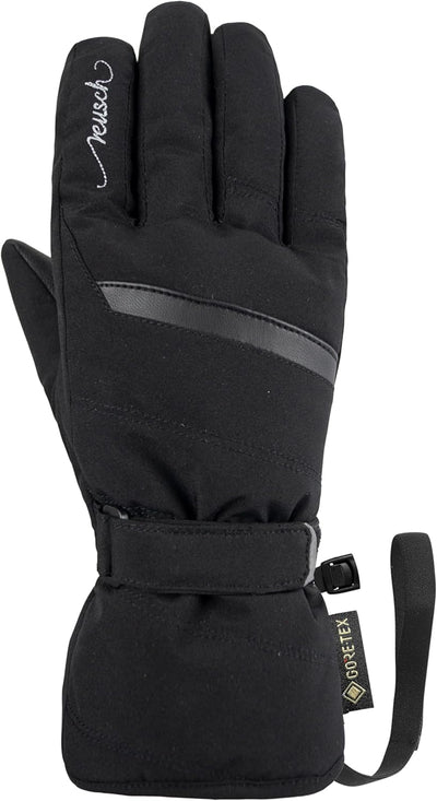 Reusch Damen Erwachsene Fingerhandschuhe Sandy Gore-tex Warm, Wasserdicht, Atmungsaktiv 6 schwarz-si