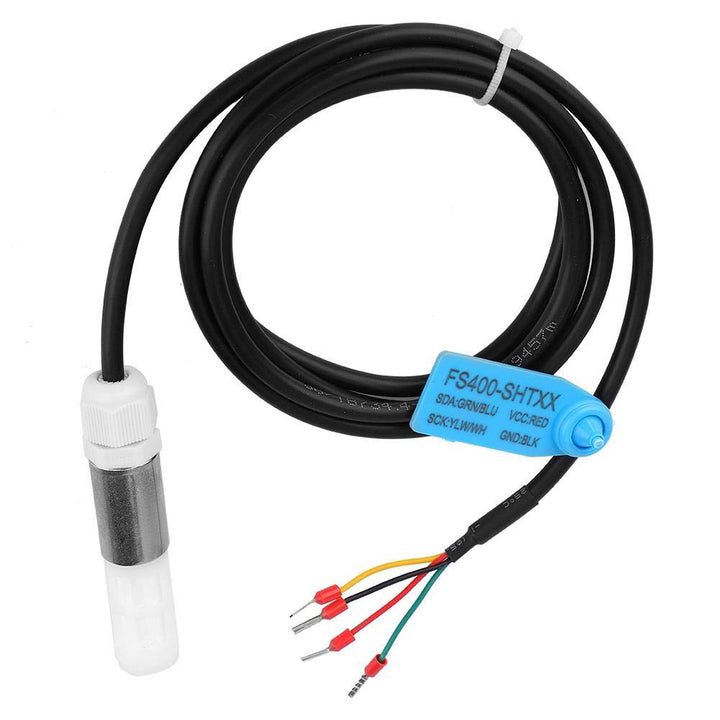 Staubdichter FS400-SHT3X Digitale Boden-Temperatur-Feuchtesensor-Sonde aus Edelstahl und Kunststoffg