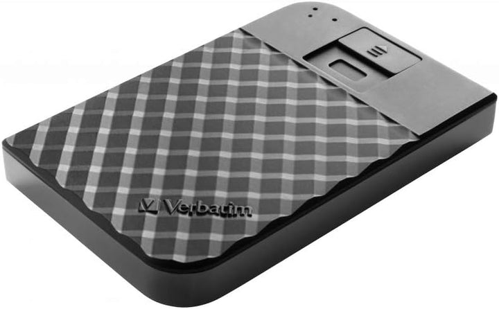 Verbatim Fingerprint Secure, 1 TB, Schwarz, Externe Festplatte mit Fingerabdruckscanner, USB 3.1 GEN