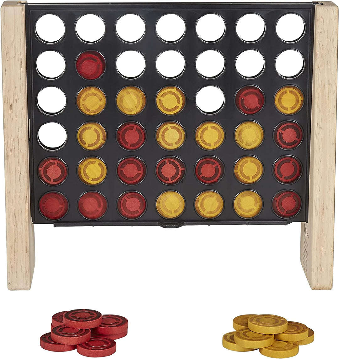 Hasbro Gaming 4 gewinnt Rustic Woods, Gelbe, Ab 6 Jahren geeignet Vier gewinnt Rustic Woods, Vier ge