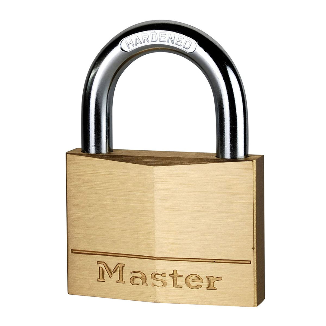 MASTER LOCK 160EURD VORHÄNGESCHLOSS 60MM VOLLMESSING STAHLBÜGEL 29MM 6 cm, 6 cm