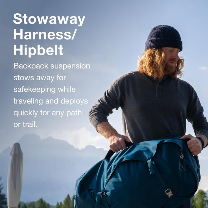 Osprey Farpoint Men's Travel Backpack O/S - Fassungsvermögen 40L Gopher Green, O/S - Fassungsverm&#x