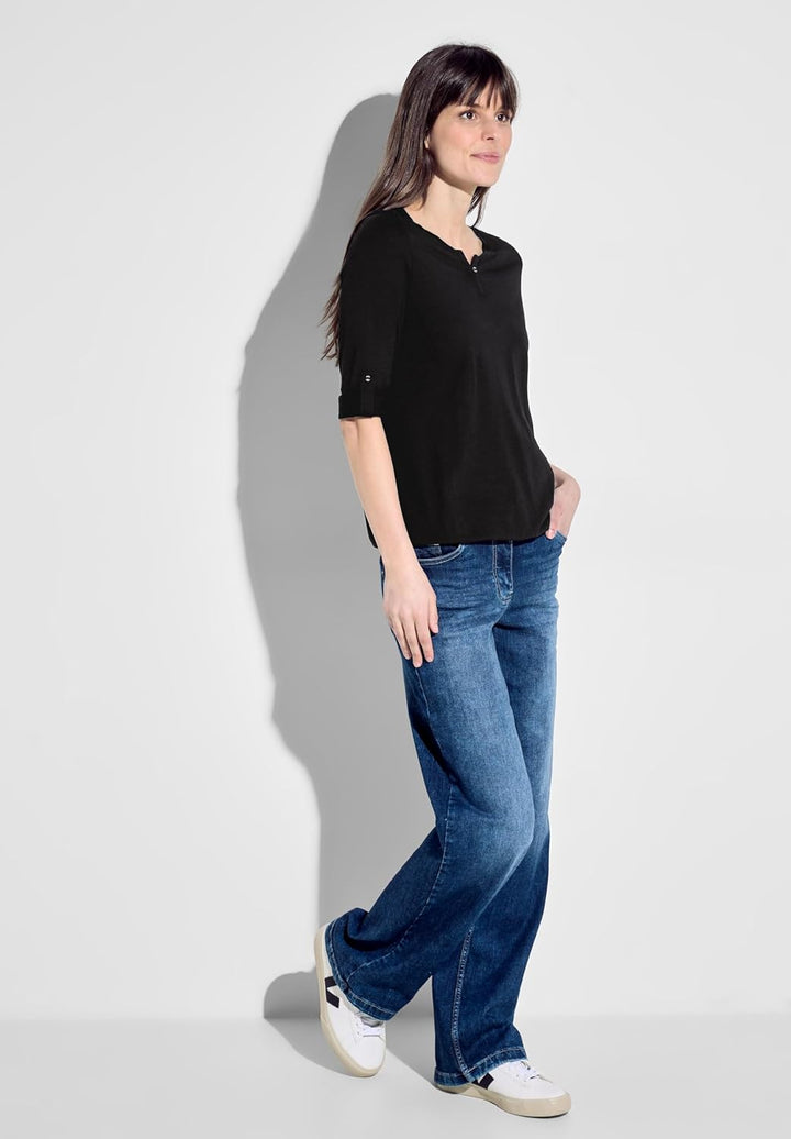 Cecil Damen T-Shirt M Raw Salvia Green, M Raw Salvia Green