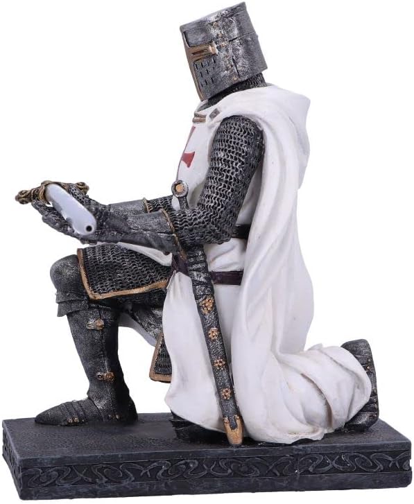 Nemesis Now Knight's Eath Stifthalter, Whilte, 16,8 cm, weiss, 16.8cm