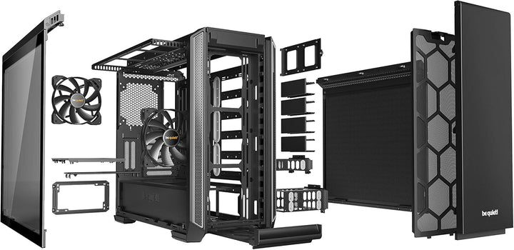 be quiet! Silent Base 601 ATX PC Midi PC Gehäuse mit Seitenfenster Silber