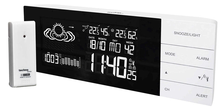 Technoline Wetterstation WS 6870 inkl. mit Aussensender TX 960 TH mit Vorhersage von Wettersituation