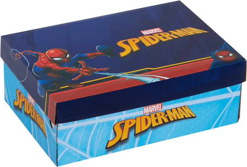 Marvel Spiderman Light Up Sportsandalen für Jungen Open Toe Easy Fasten Kinder Sommer Schuhe, rot, 2