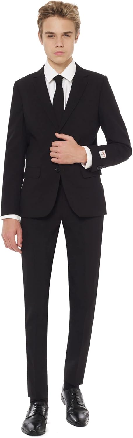 OppoSuits Einfarbiger Partyanzug für Teenager-Jungen – Outfit für Abschlussball und Hochzeit – inklu
