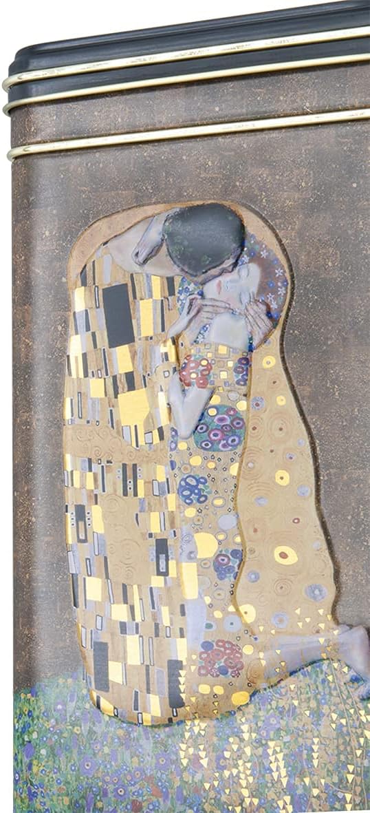 Fridolin Vorratsdose/Kaffeedose aus Metall mit Verschluss - Gustav Klimt: Der Kuss