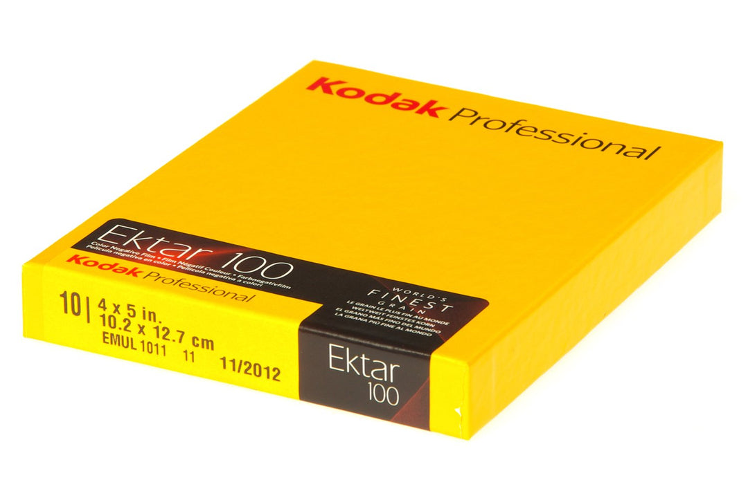 Kodak 158 7484 Professional Ektar Color Negativ Film ISO 100, 4 x 5 Zoll, 10 Blatt (gelb)