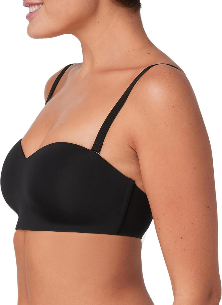 Maidenform Damen Pure Comfort Strapless, Stay-Put Wireless, Full-Coverage Convertible Bra BH M Schwa