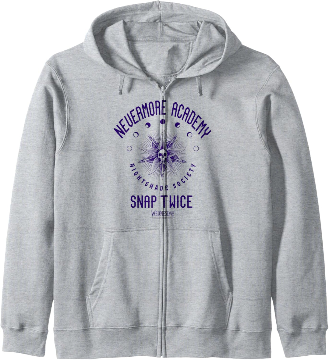 Wednesday Nevermore Academy Snap Twice Celestial Collegiate Kapuzenjacke