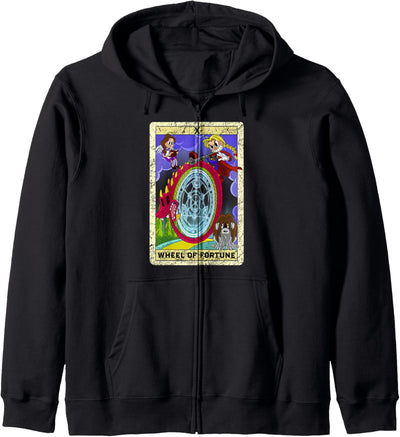 Ouroboros Alchemist Transmutationskreis Glücksrad Tarotkarte Kapuzenjacke