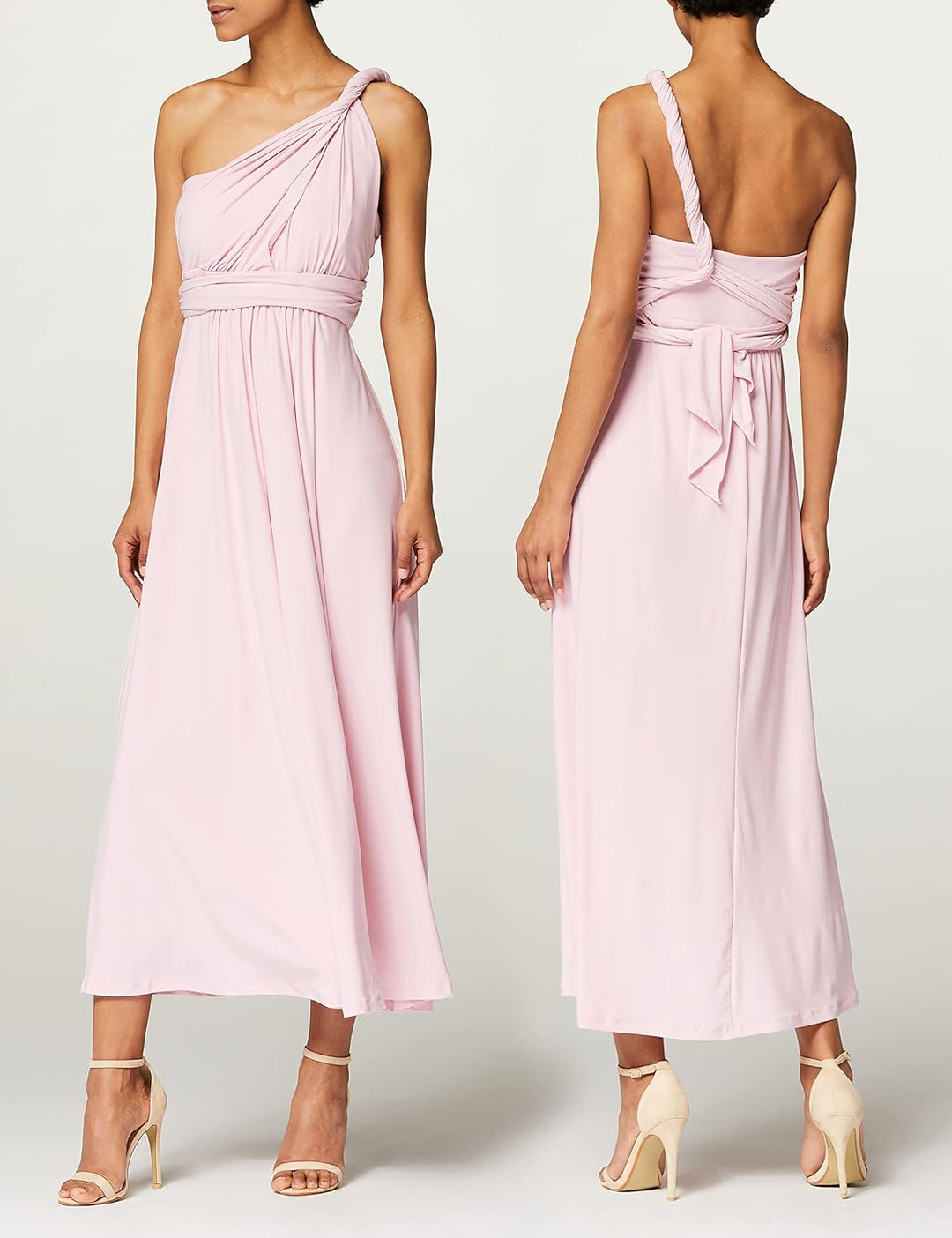 TRUTH & FABLE Damen Maxi A-Linien-Kleid, Rosa