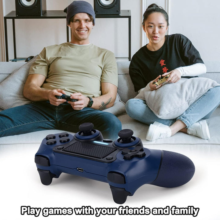 VooFun Wireless Controller Kompatibel mit PS-4/Pro/Slim/PC, Bluetooth Gamepad mit Vibration,6-Achsen